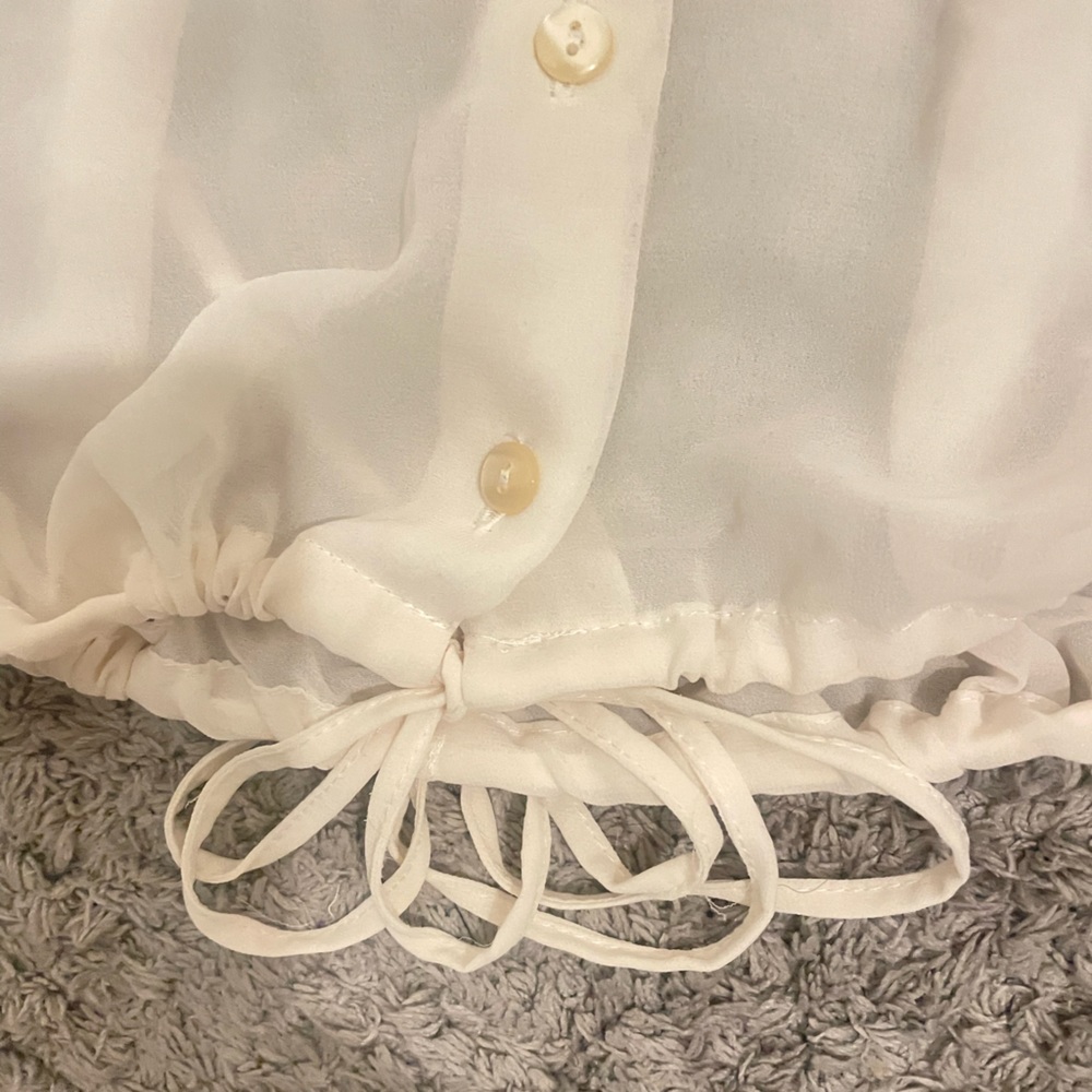 Top Shop-cream color Blouse, scoop neck - Picture 4 of 5